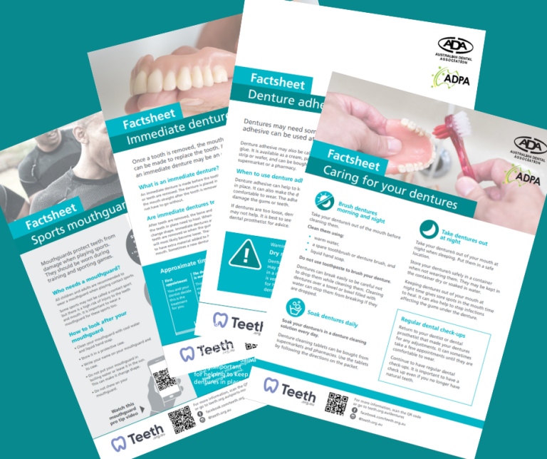 Dental factsheets